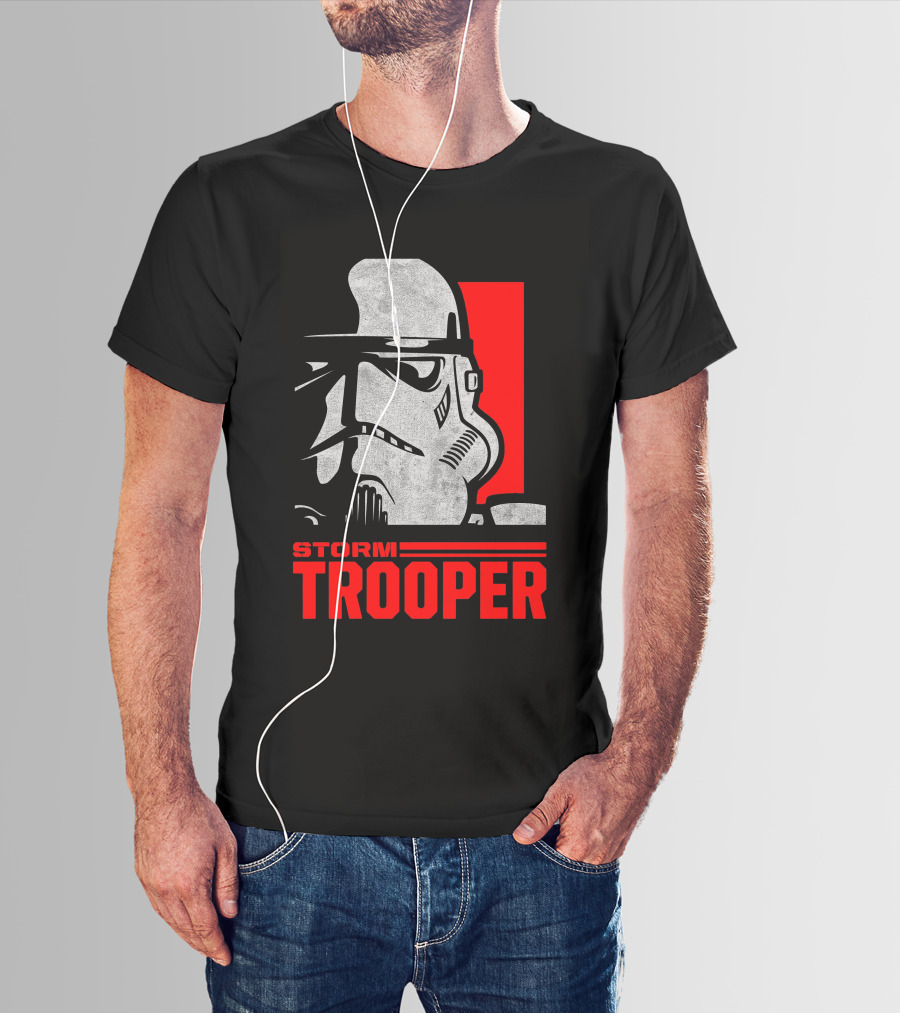 STORM TROOPER Star Wars Red Rectangle T-Shirt