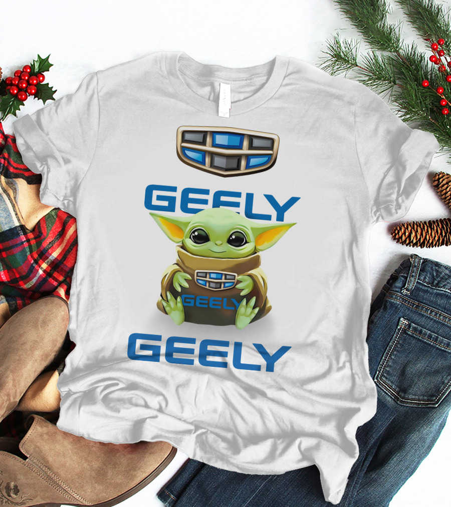 Geely Baby Yoda Hug With Geely T-Shirt