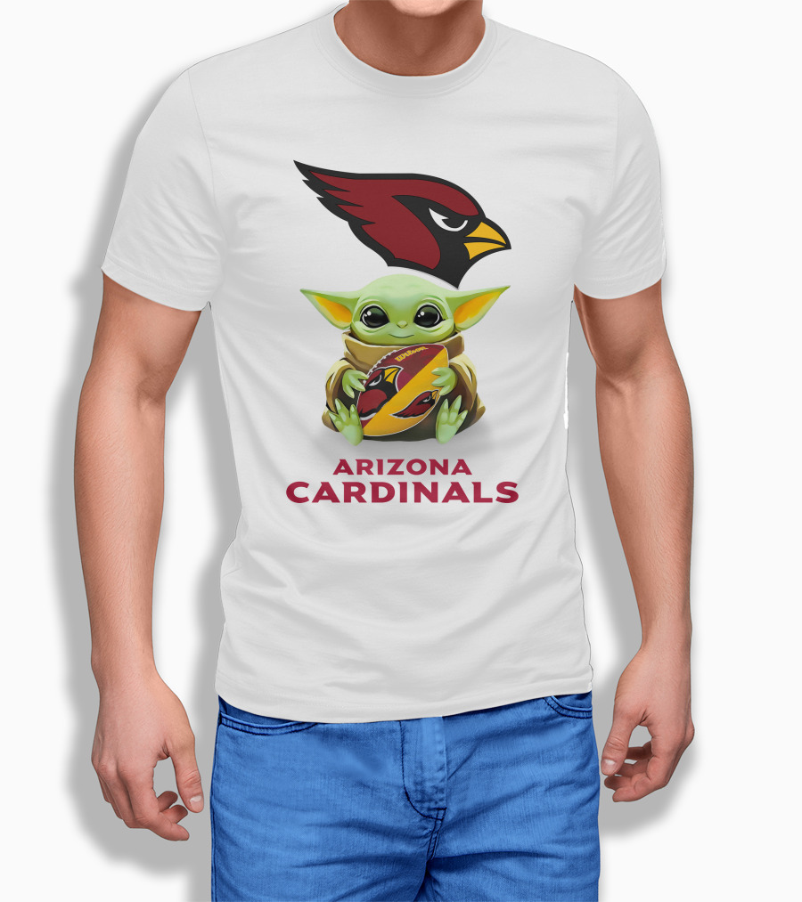 Grogu Hug Arizona Cardinals Football Spirit T-Shirt