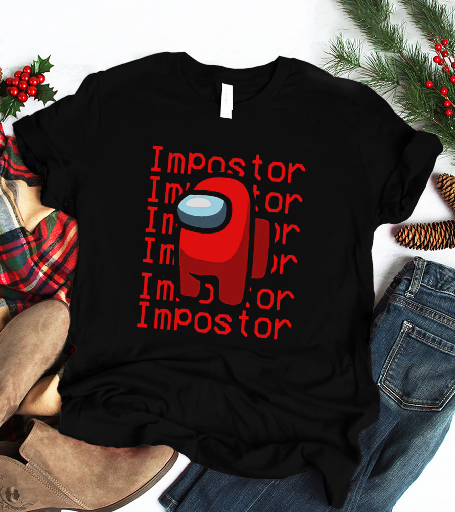 Impostor Among Us Hana123 Red Crewmate T-Shirt