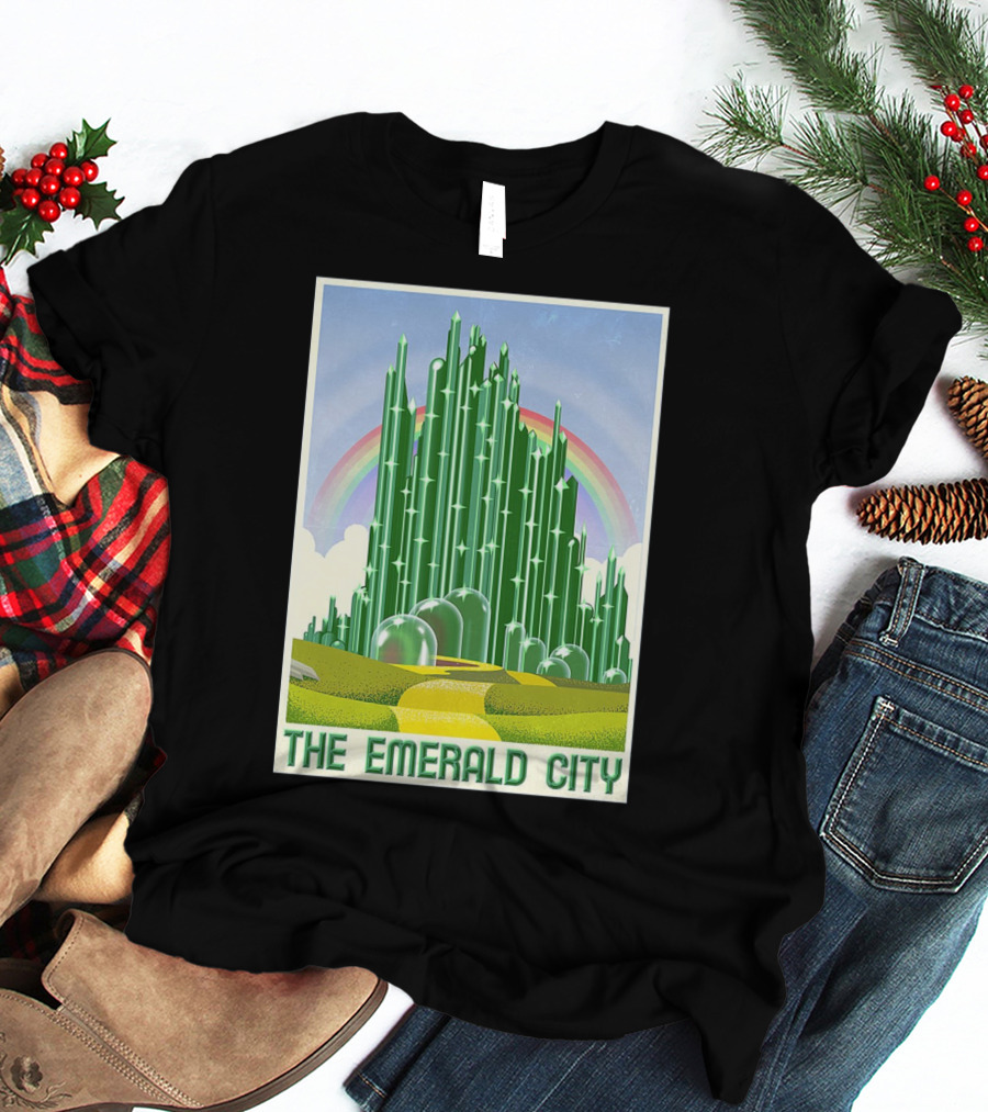 The Emerald City Landmarks Rainbow Road Journey T-Shirt