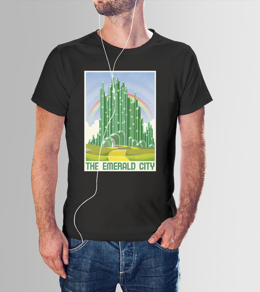The Emerald City Landmarks Rainbow Road Journey T-Shirt