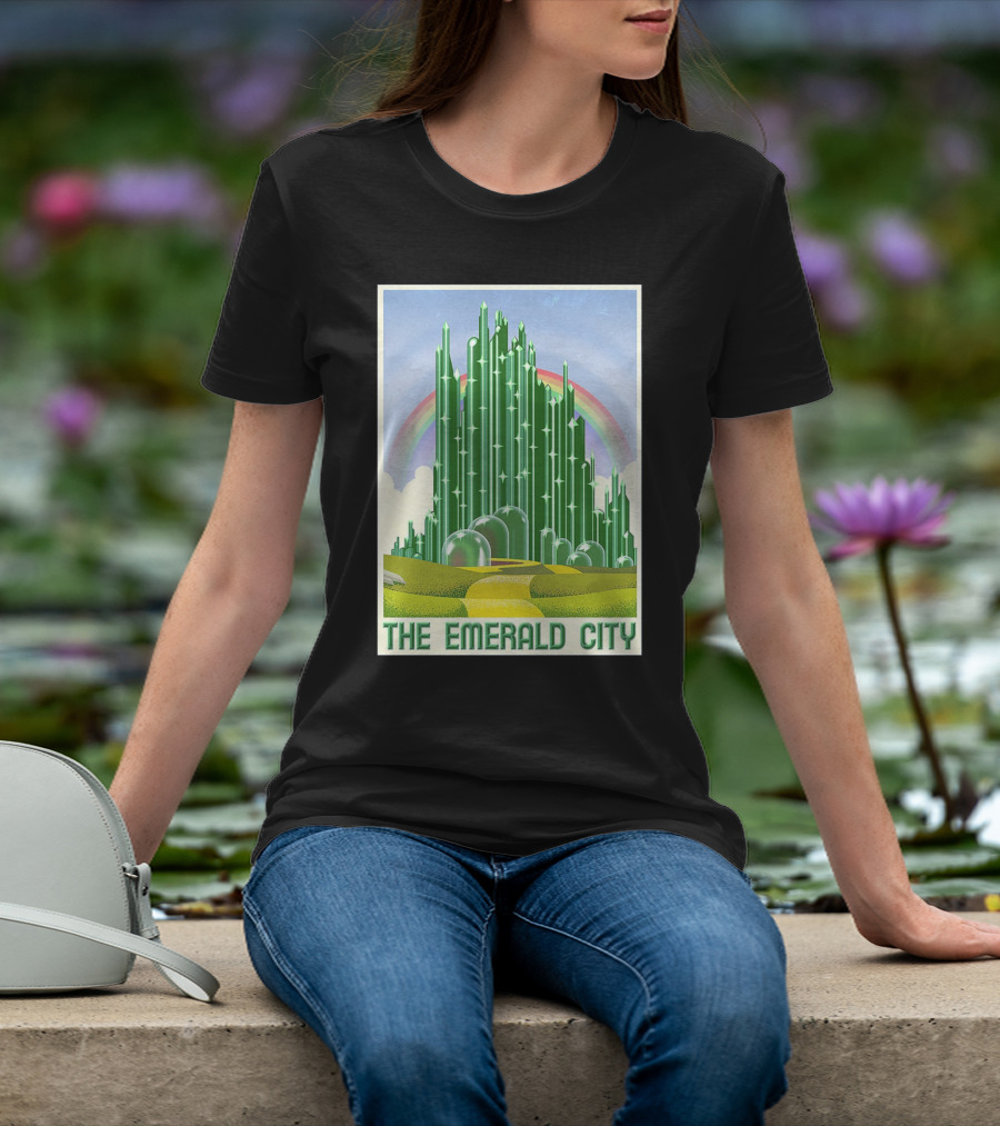 The Emerald City Landmarks Rainbow Road Journey T-Shirt