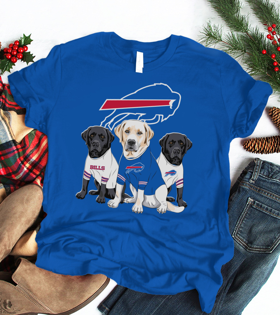 Buffalo Bills Labrador Retriever Trio T-Shirt