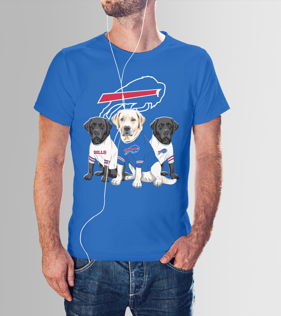 Buffalo Bills Labrador Retriever Trio T-Shirt