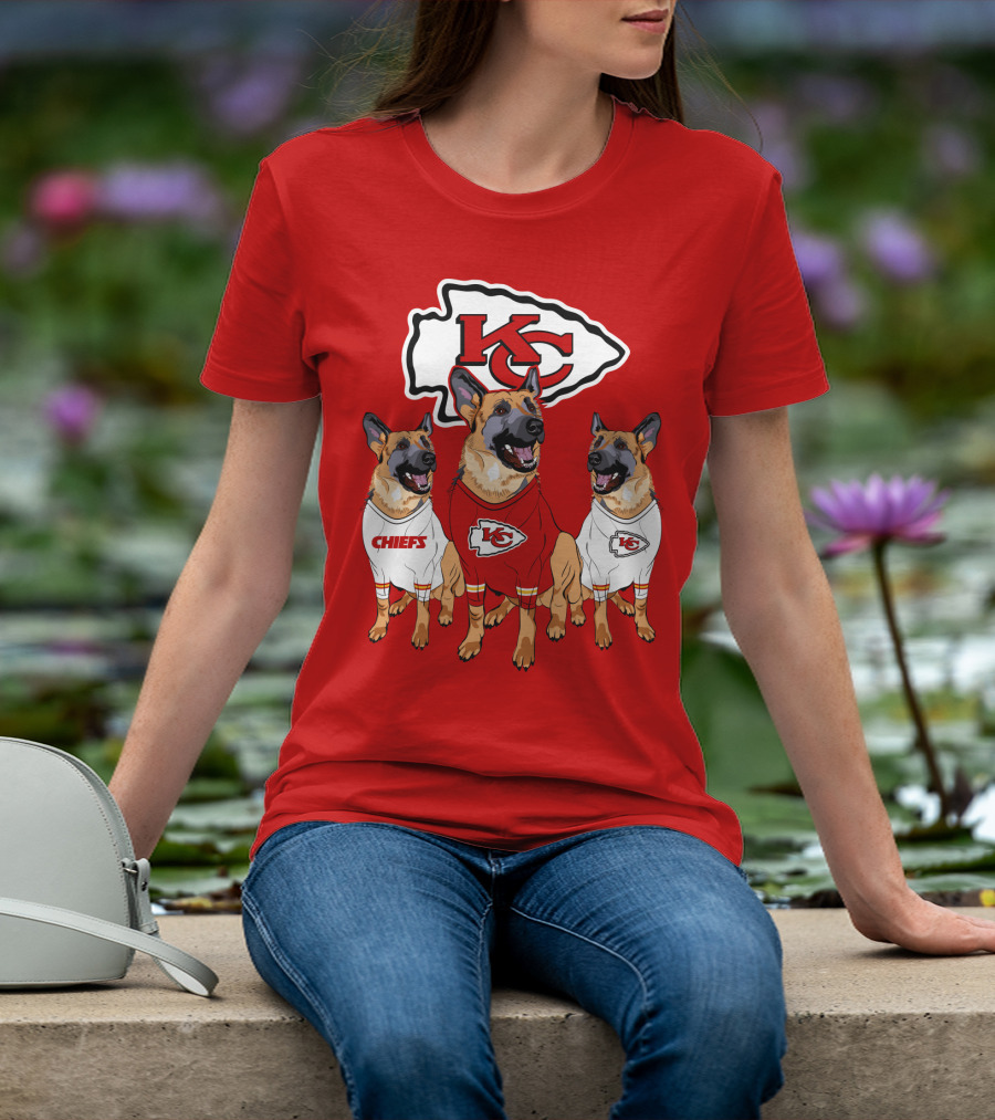 Kansas City Chiefs  German Shepherd T-Shirt