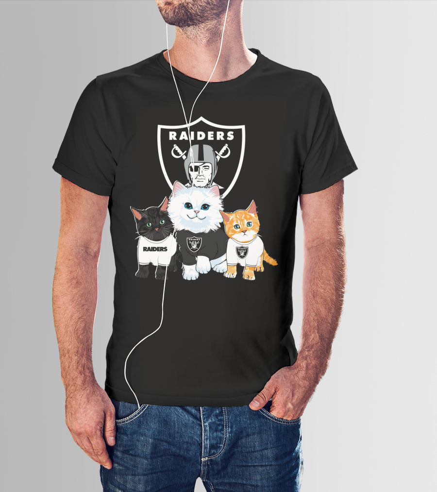 Raiders Cats Nfl Team T-Shirt