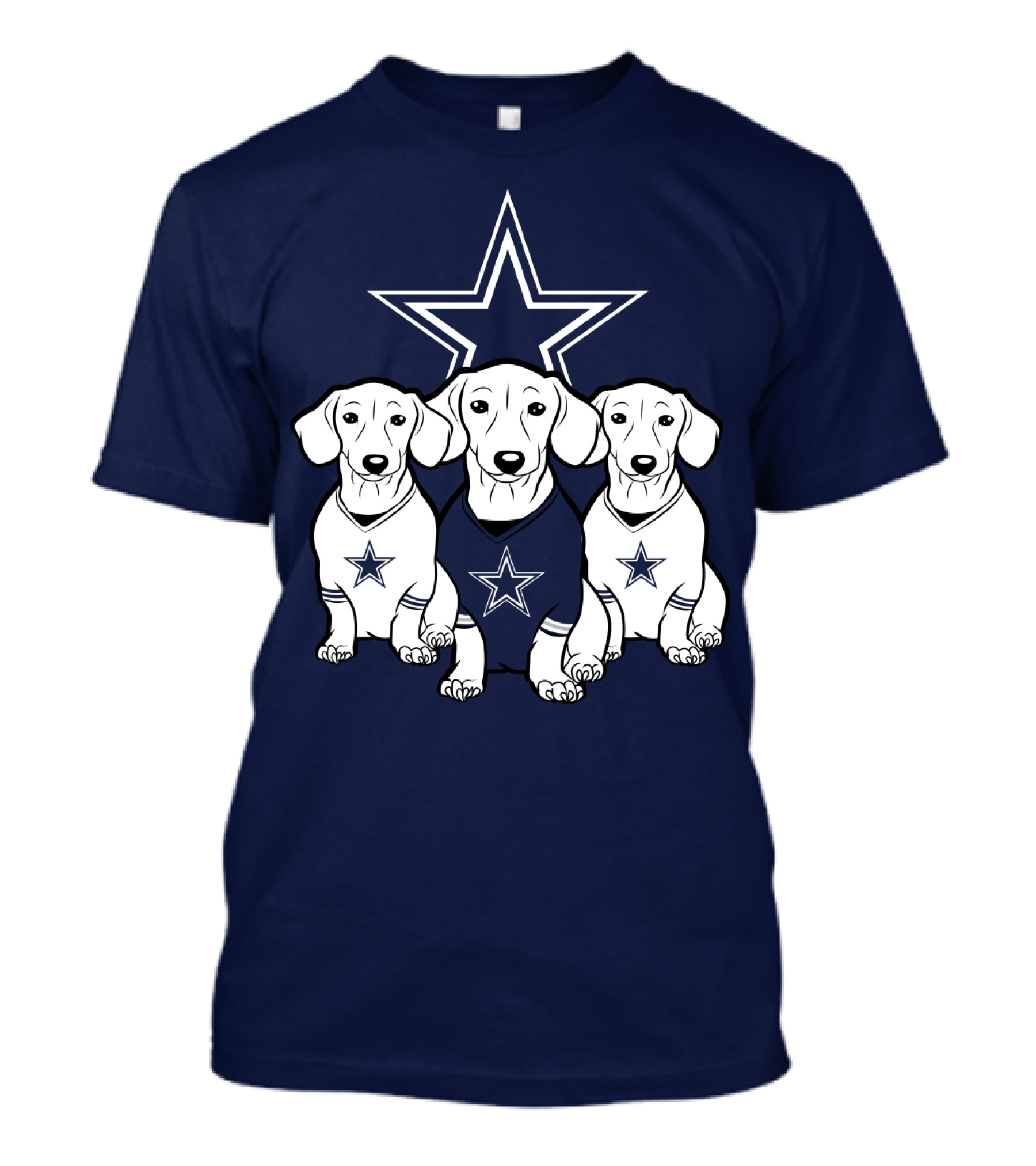 Cowboys Dachshund Trio T-Shirt