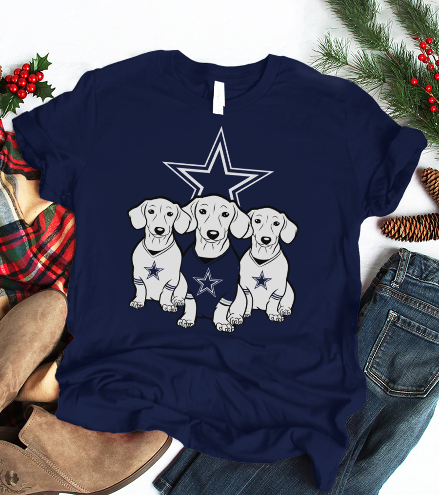 Cowboys Dachshund Trio T-Shirt