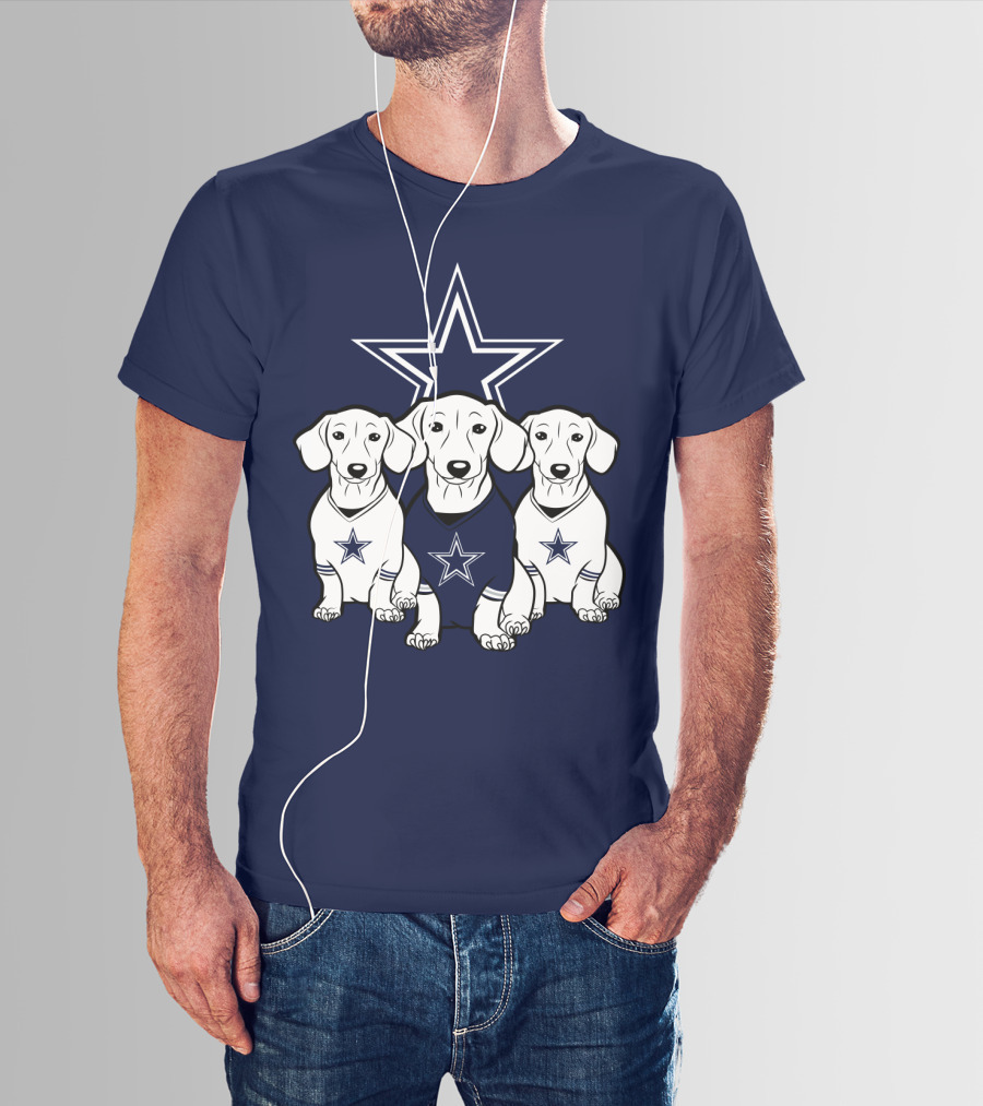 Cowboys Dachshund Trio T-Shirt