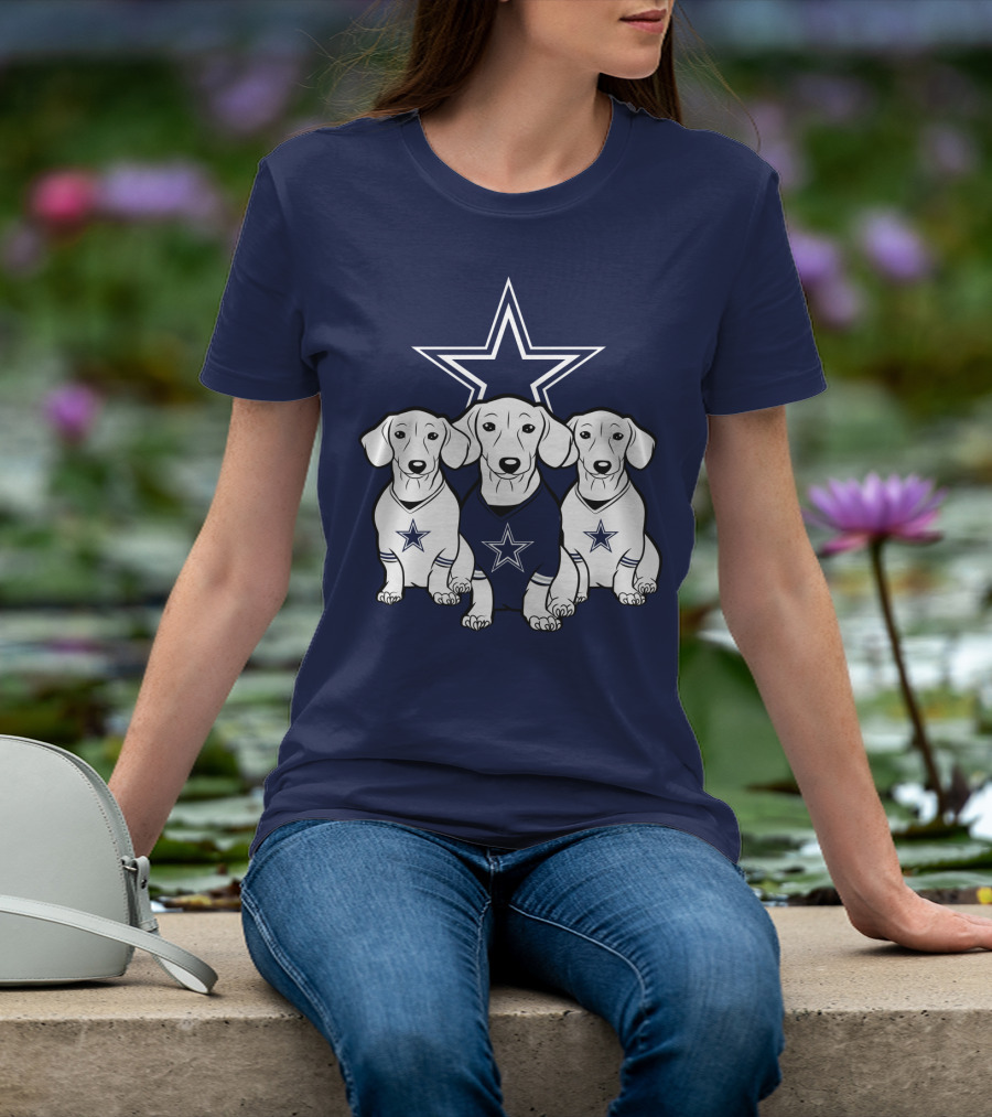Cowboys Dachshund Trio T-Shirt
