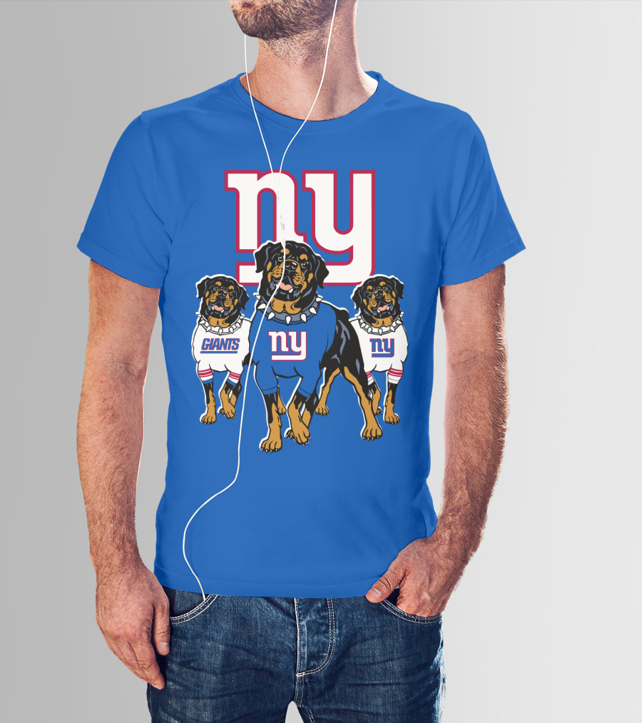 New York Giants Rottweiler T-Shirt