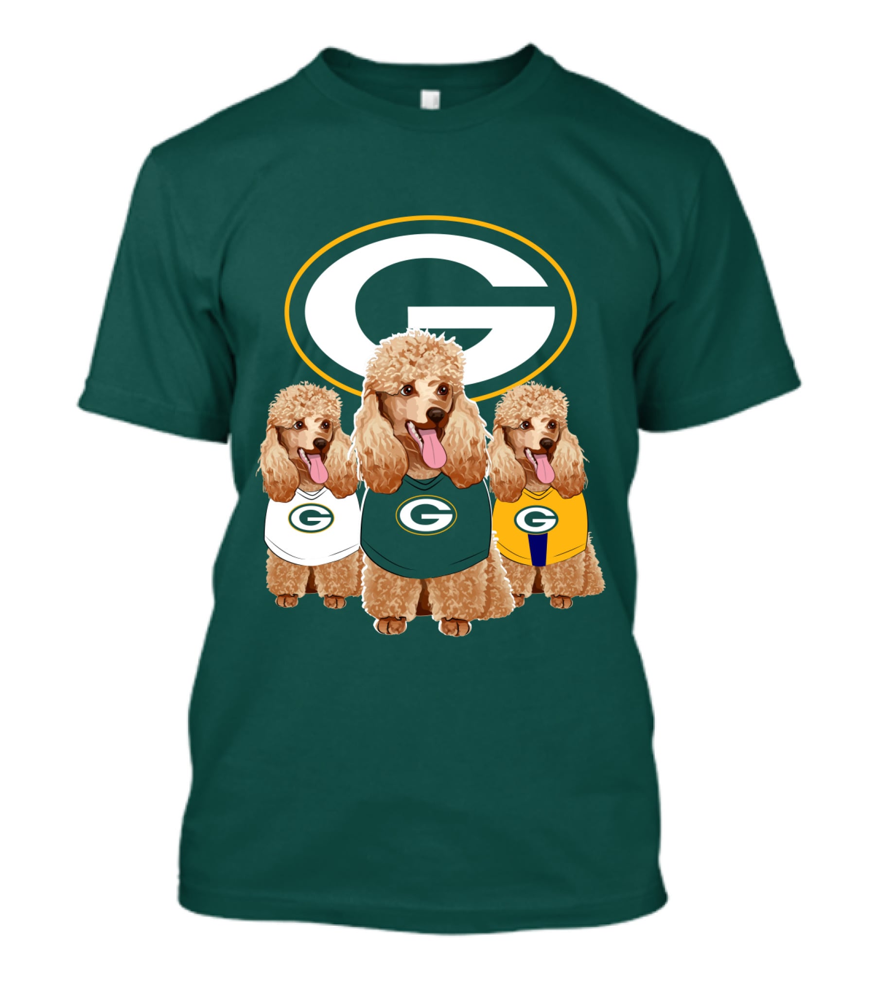 Packers Poodle Gang Football T-Shirt