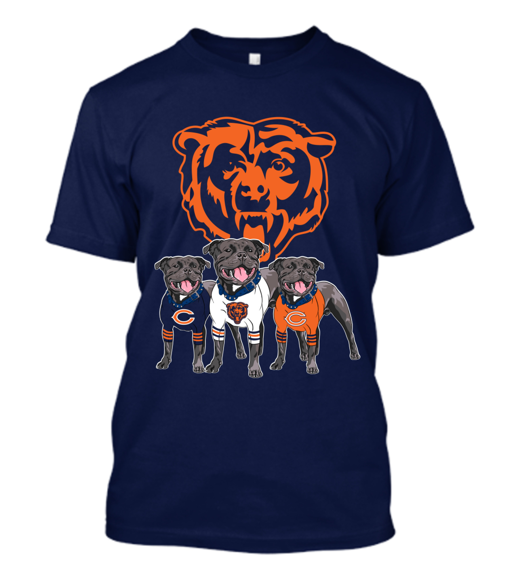 Chicago Bears Pitbull Lovers Football Team Spirit T-Shirt