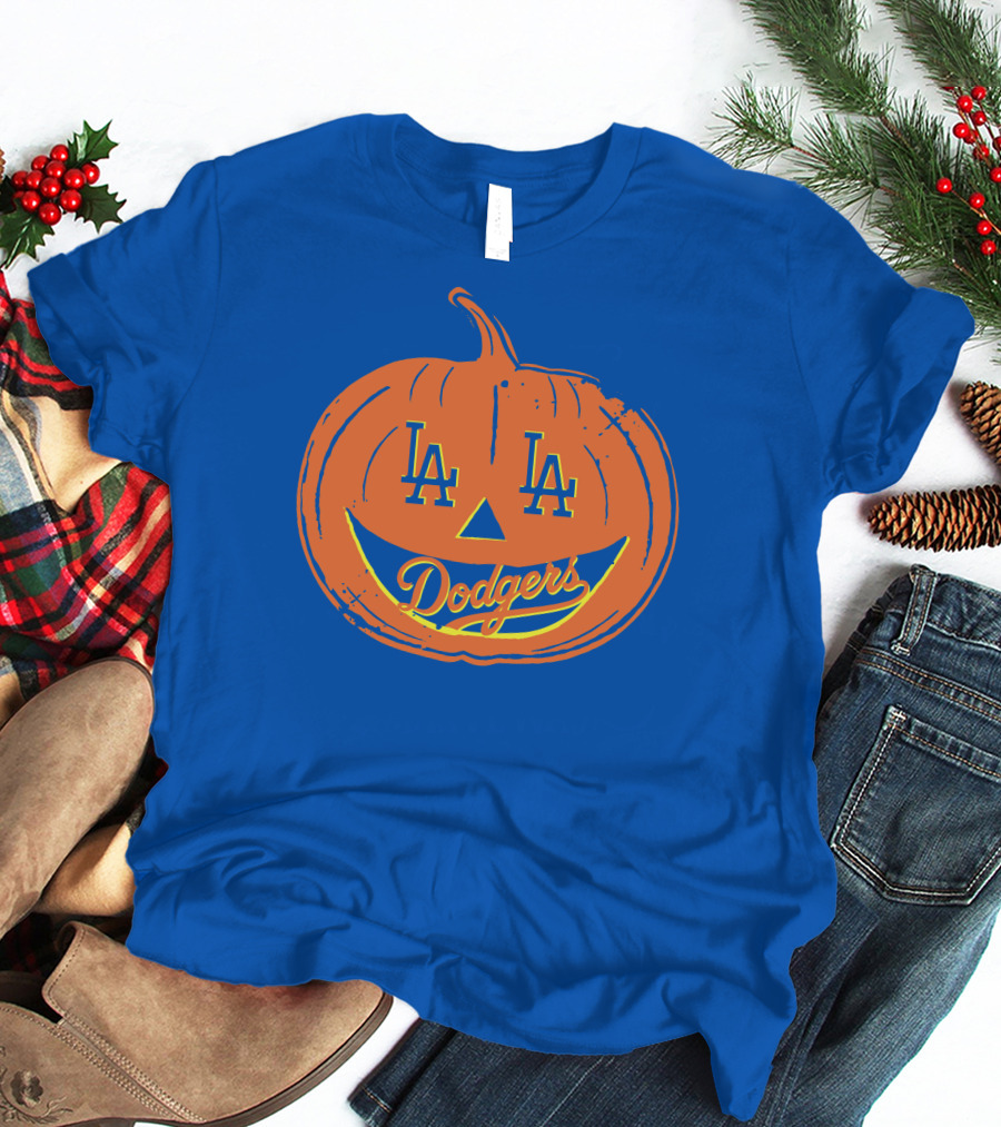La Dodgers Halloween Pumpkin T-Shirt