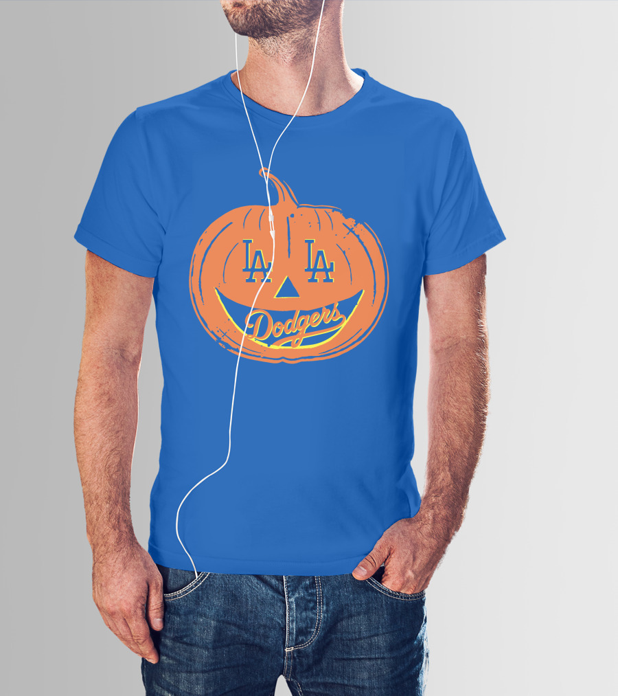 La Dodgers Halloween Pumpkin T-Shirt