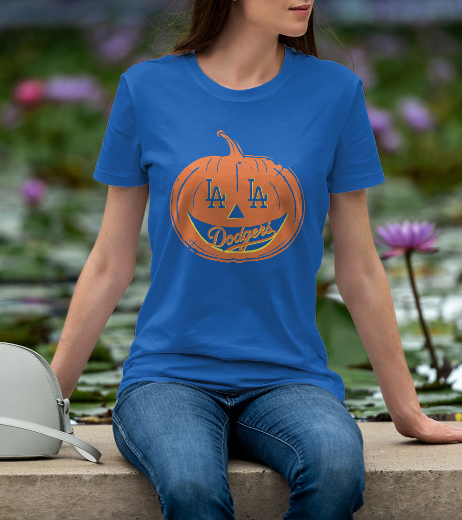 La Dodgers Halloween Pumpkin T-Shirt