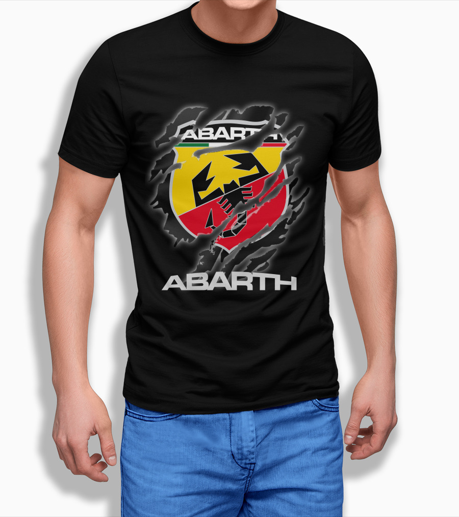 Abarth Logo Torn Claw Marks Racing T-Shirt
