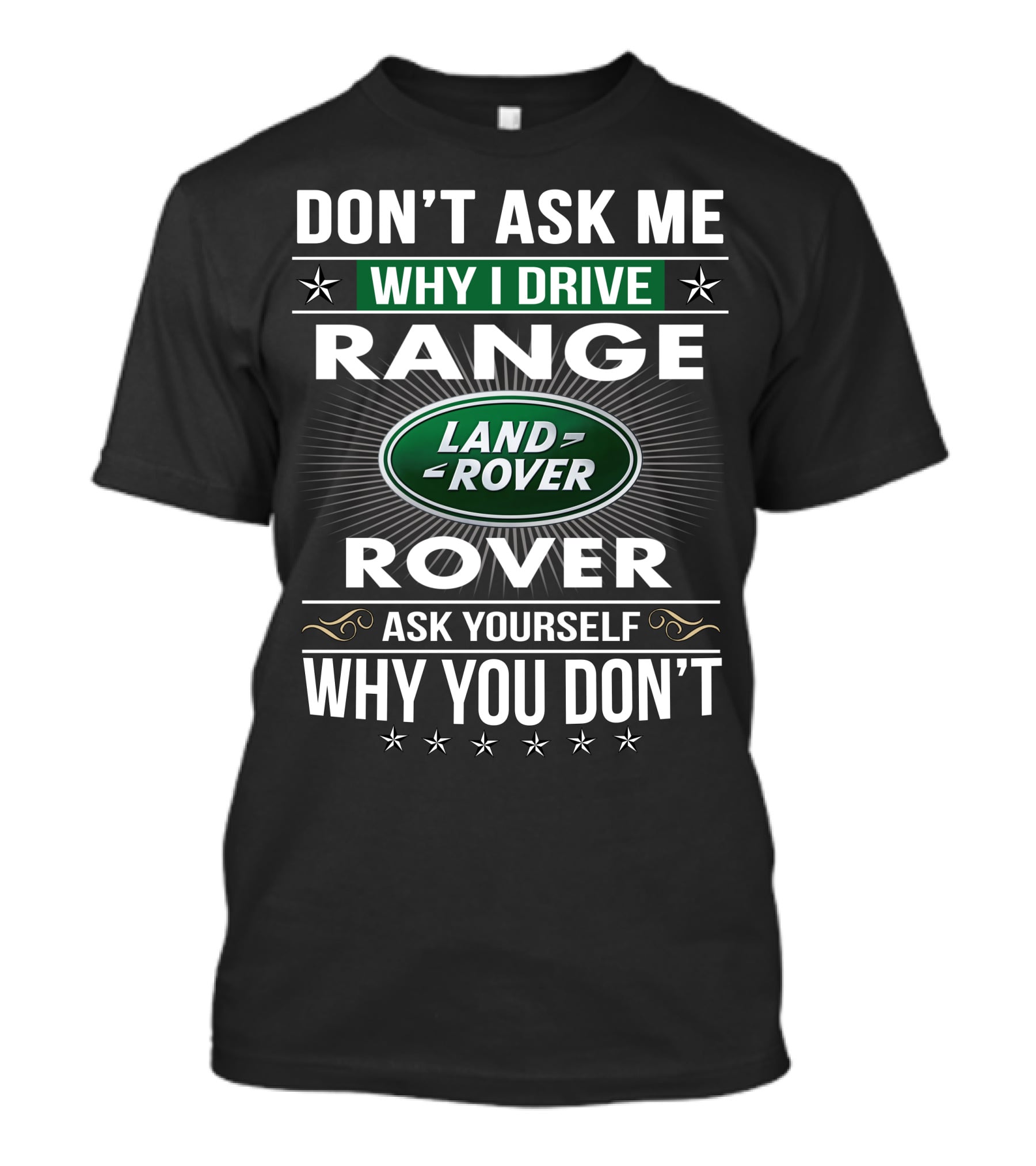 Don't Ask Me Why I Drive Land Rover Range Rover Ask Yourself Why You Don't T-Shirt