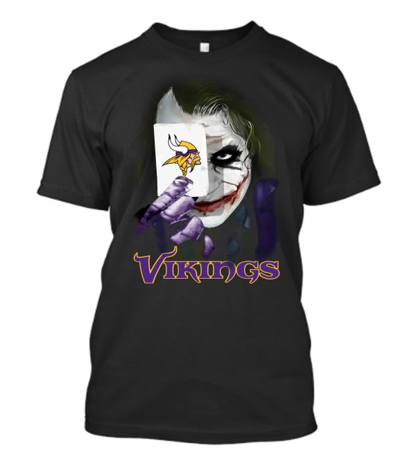 Vikings Joker Card Art T-Shirt