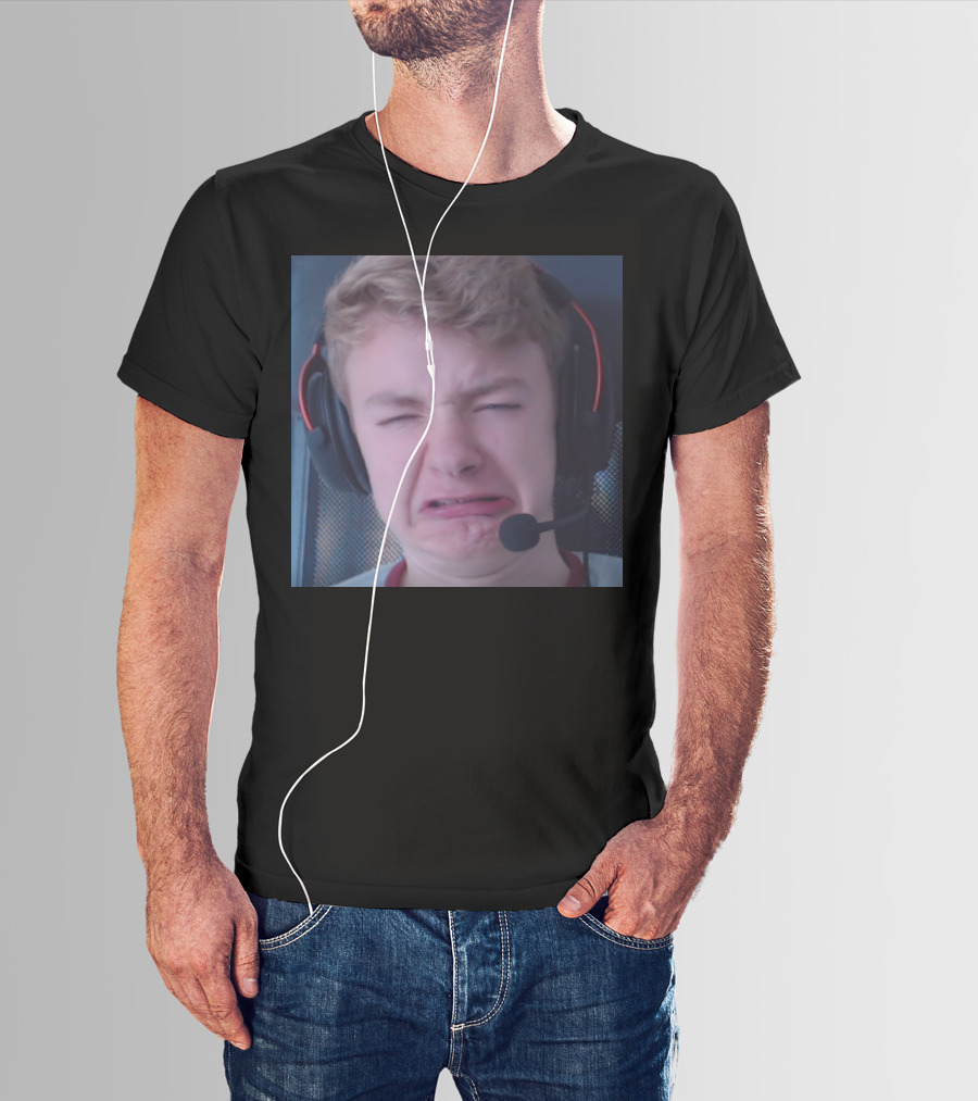 TommyInnit Meme Face Headset Expression Merch T-Shirt
