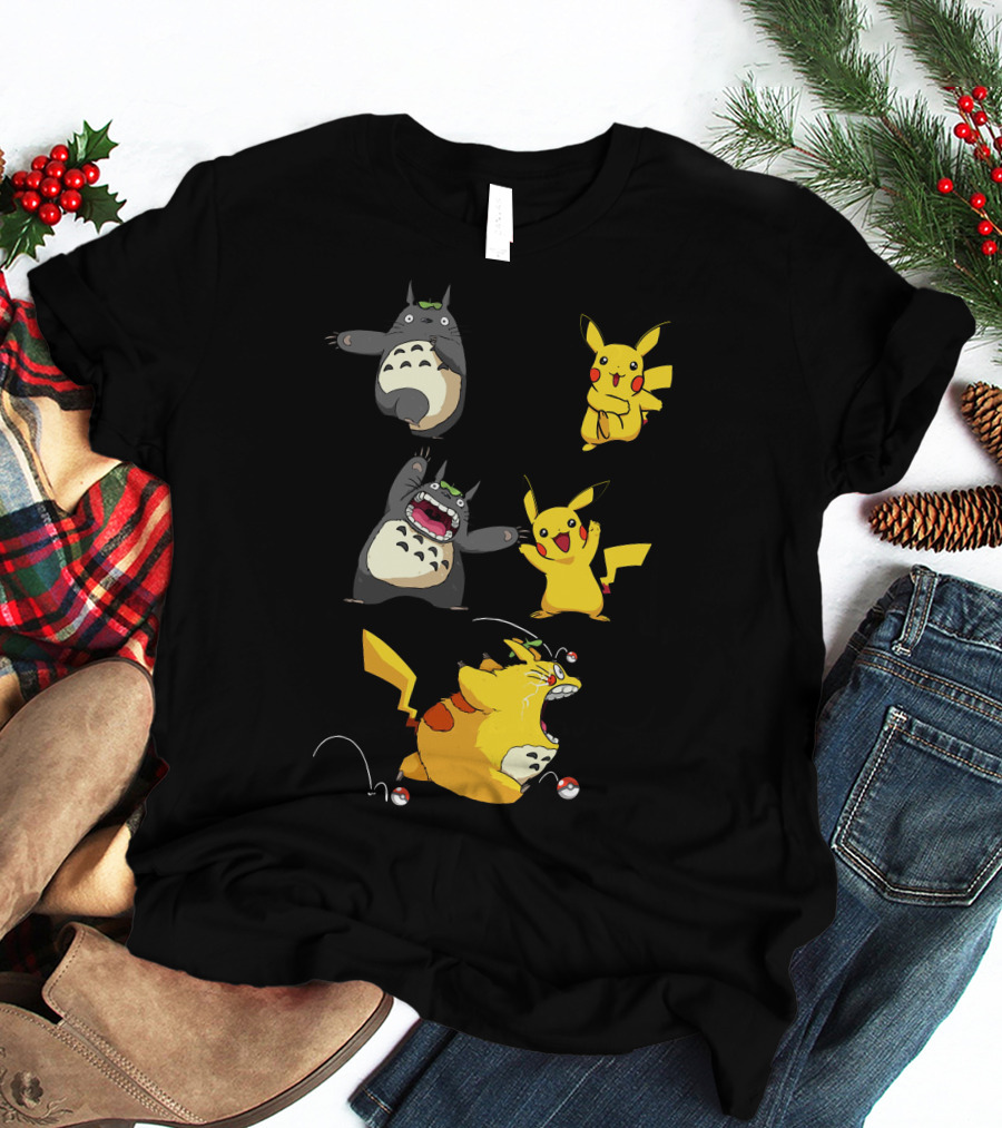 Only Today Pikachu Totoro Mashup T-Shirt