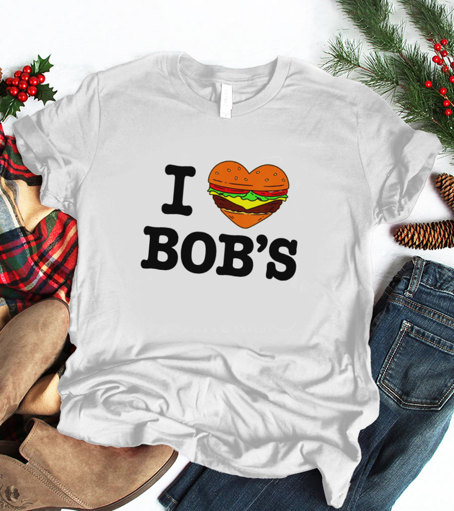 I Love Bob's Burgers Heart-Shaped Burger T-Shirt