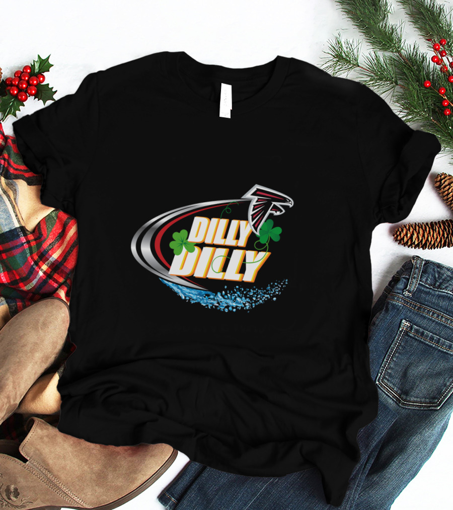 Dilly Dilly Atlanta Falcons Shamrock Splash T-Shirt