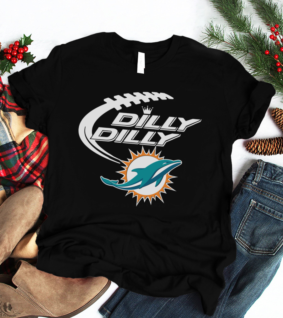 Dilly Dilly Miami Dolphins Bud Light Football T-Shirt