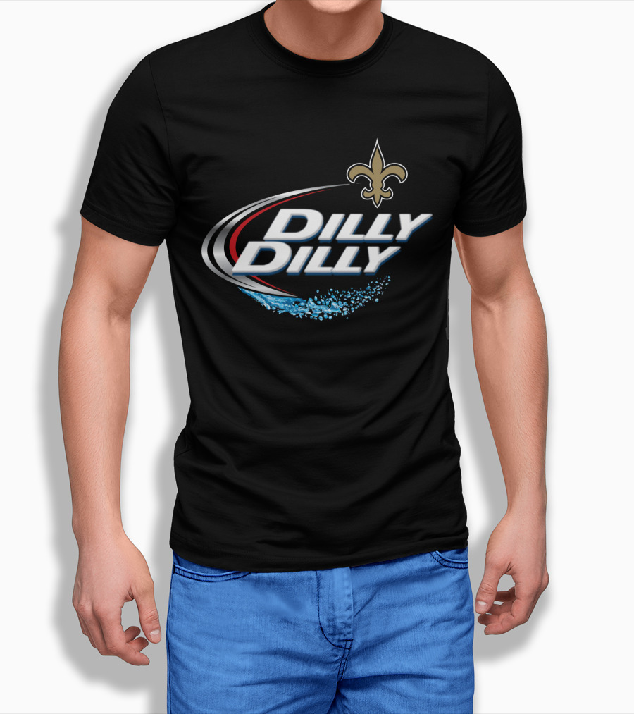 New Orleans Saints Nfl Fan Dilly Dilly Fleur-De-Lis T-Shirt