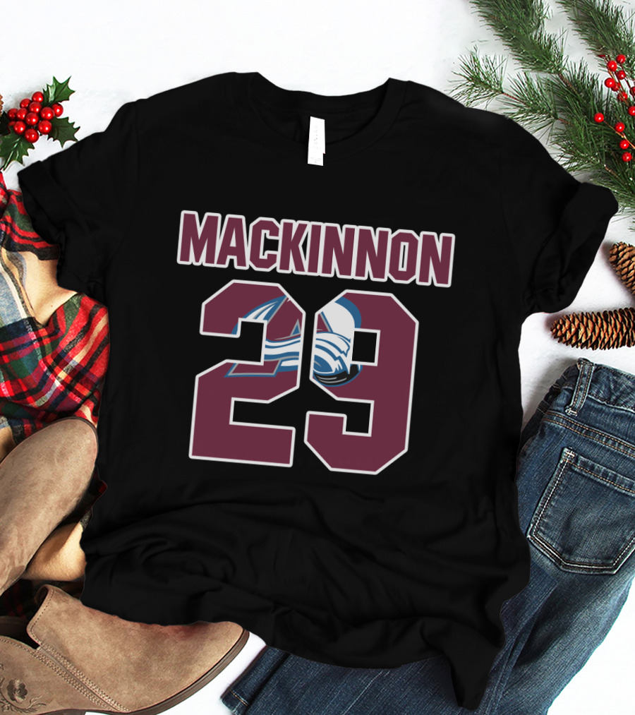 Colorado Avalanche Nathan MacKinnon 29 NHL T-Shirt