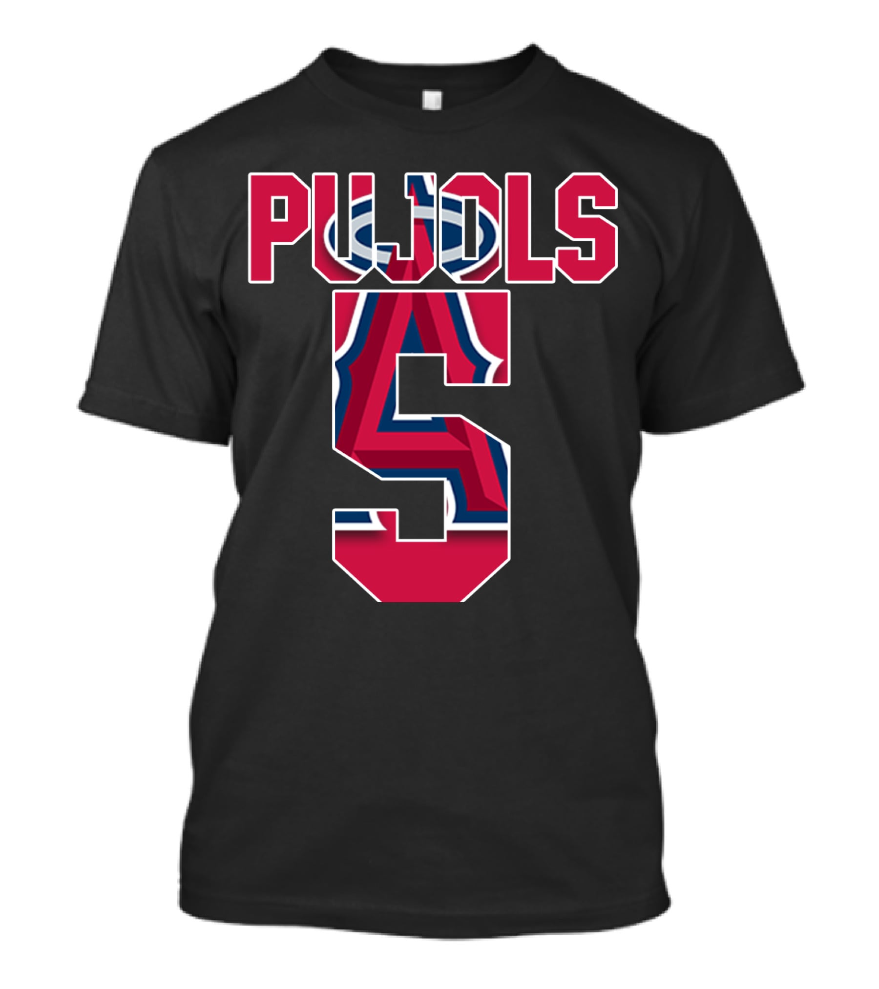 Pujols 5 Los Angeles Angels Baseball Icon Albert Pujols T-Shirt