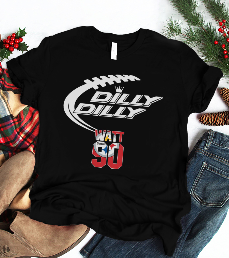 Pittsburgh Steelers T.j. Watt 90 Dilly Dilly Football T-Shirt