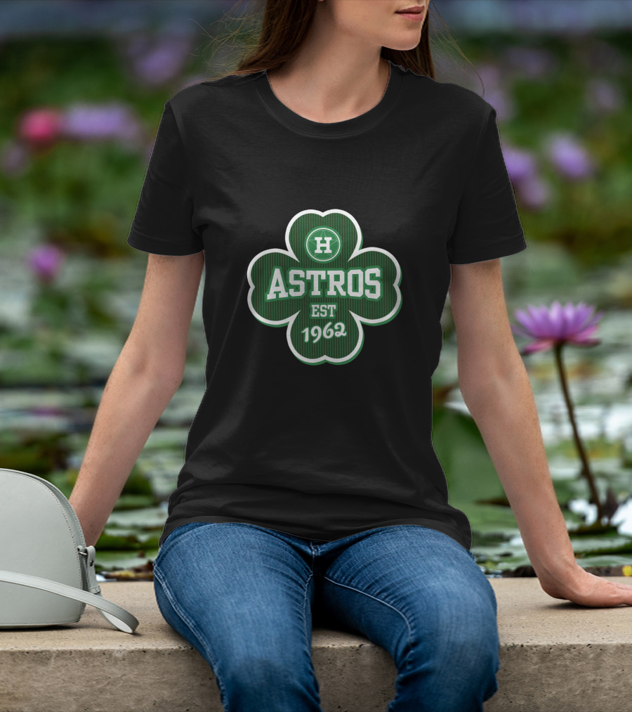 Houston Astros Clover EST 1962 St Patrick's Day H T-Shirt