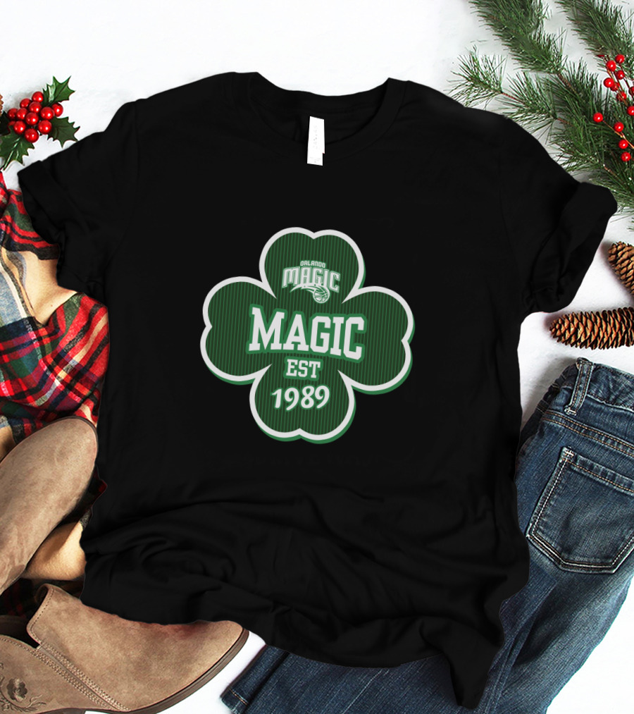 Orlando Magic Shamrock Est 1989 St Patrick's Day T-Shirt