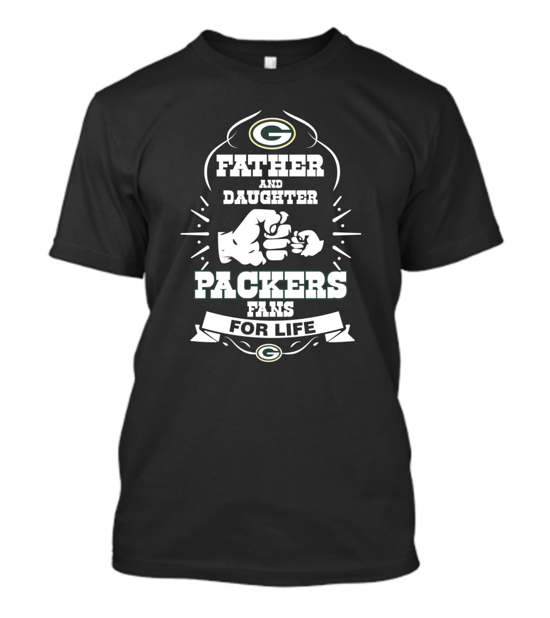 Father And Daughter Packers Fans For Life T-Shirt