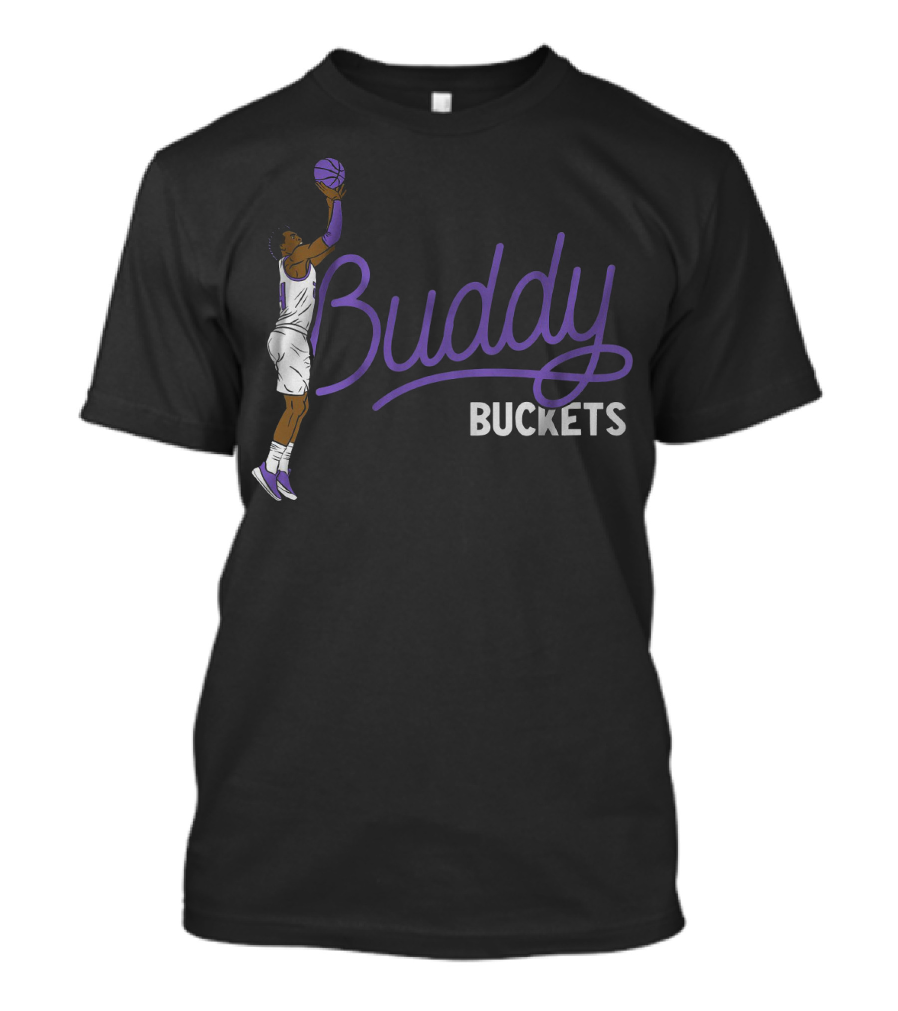 Buddy Buckets Basketball Player Jump Shot Iconic T-Shirt