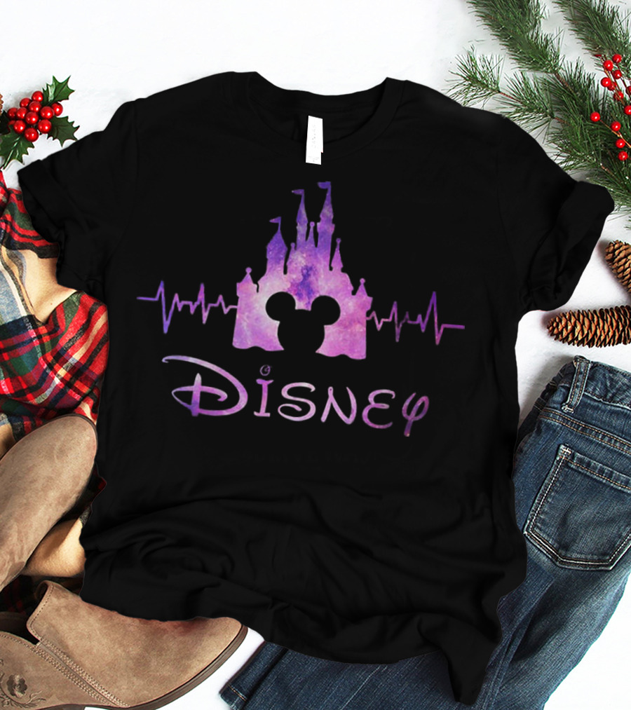 Disney Mickey Castle Heartbeat T-Shirt