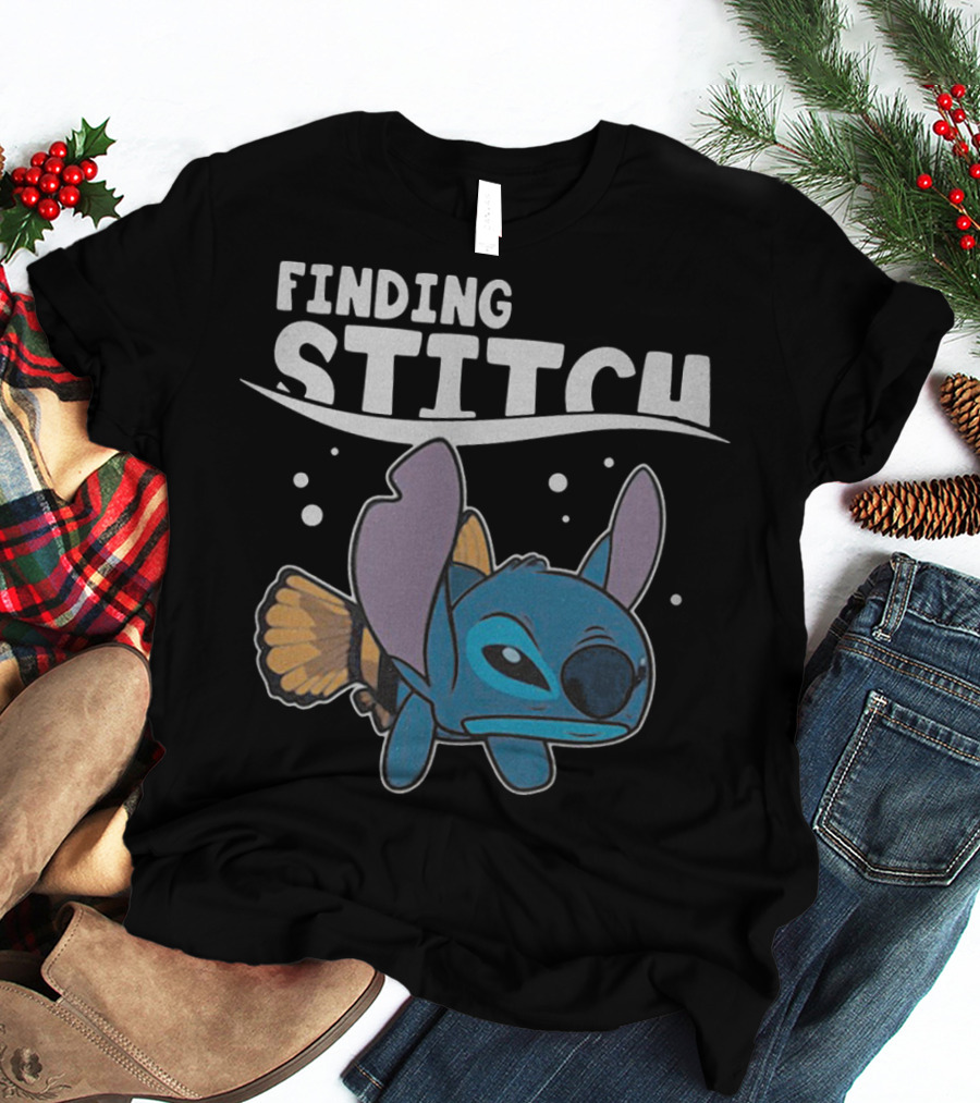 Finding Stitch Parody With Fish Imagery And Underwater T-Shirt