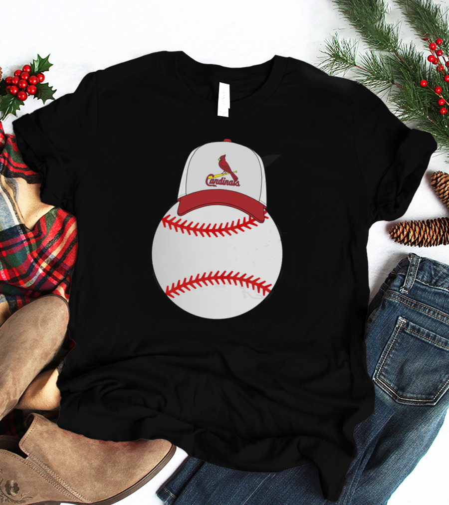 St Louis Cardinals Baseball With Mickey Ears T-Shirt