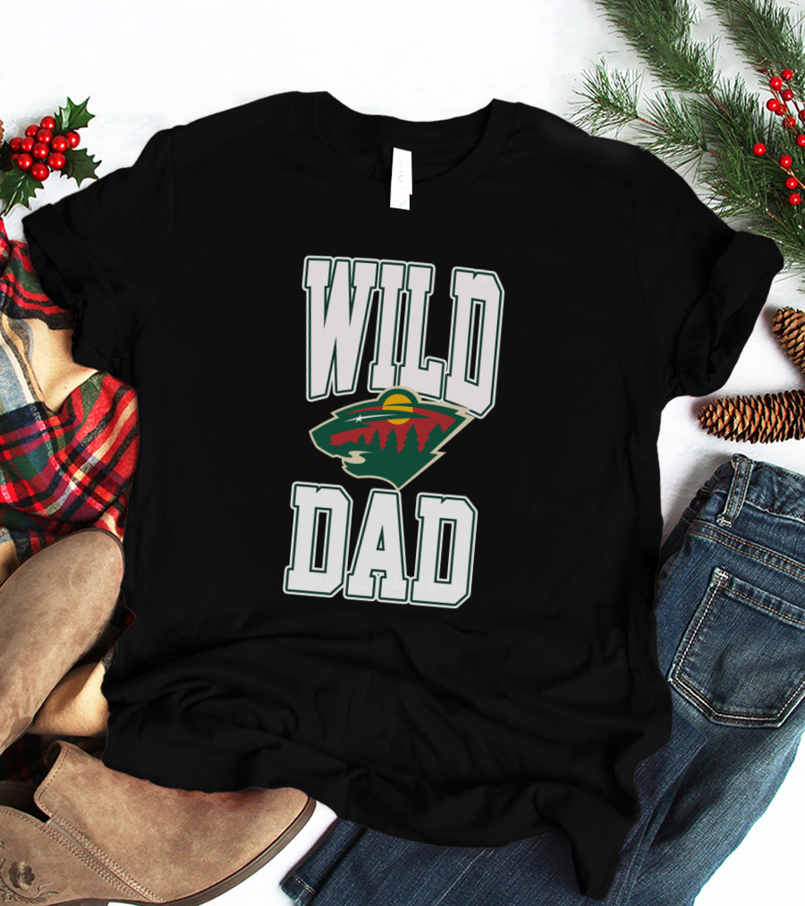 Minnesota Wild Dad Hockey Fan Tribute Team T-Shirt