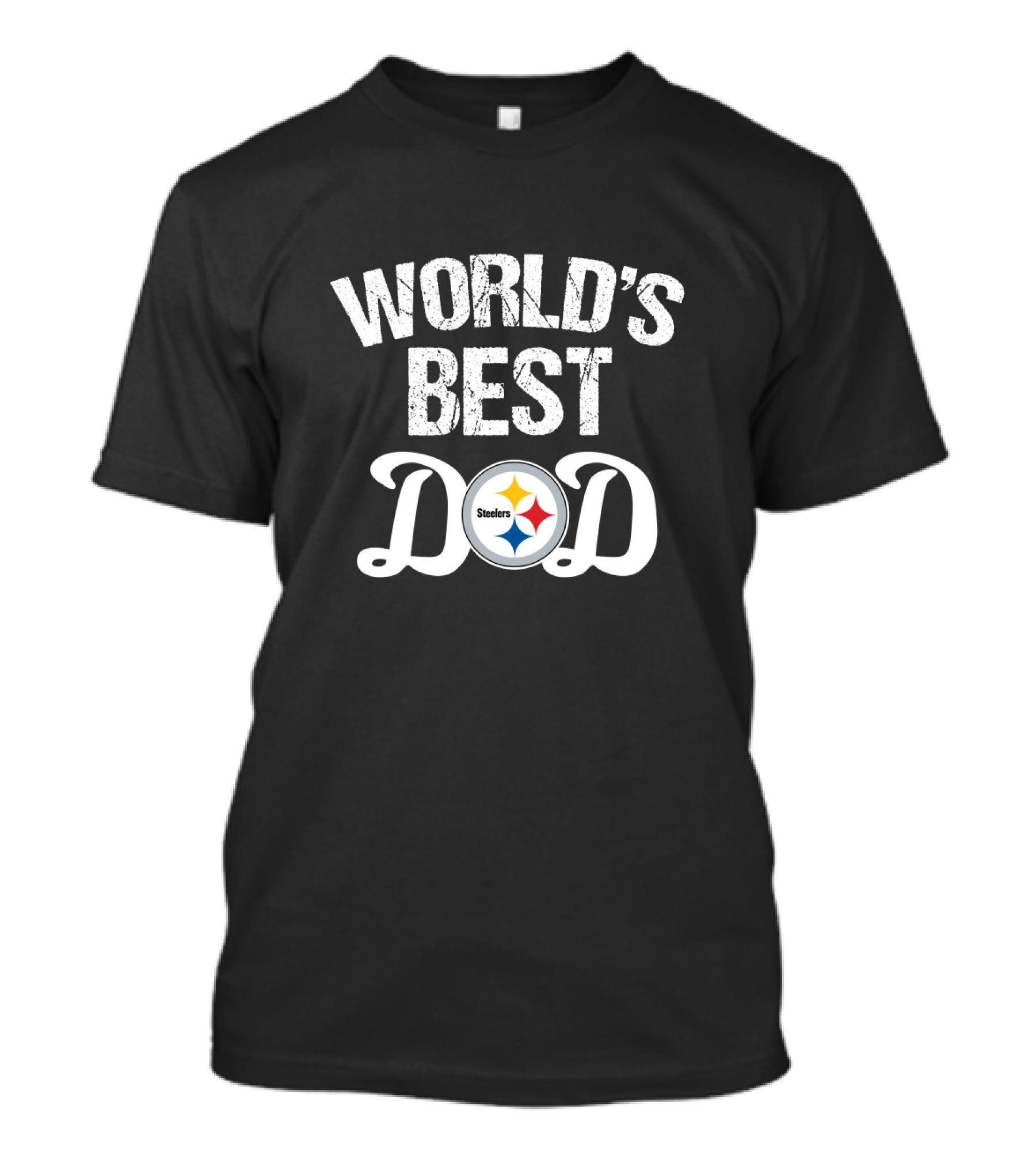 World's Best Dad Pittsburgh Steelers Fan T-Shirt