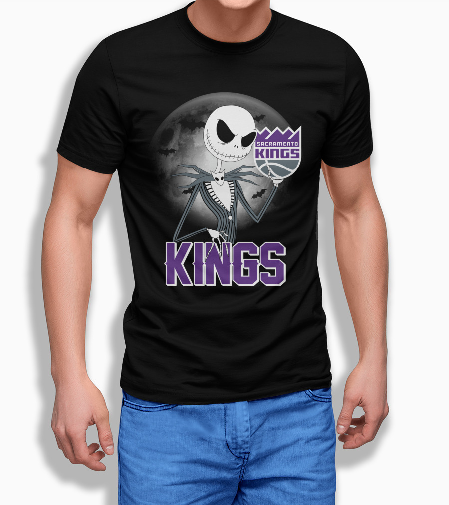 Kings Halloween Jack Skellington Sacramento T-Shirt