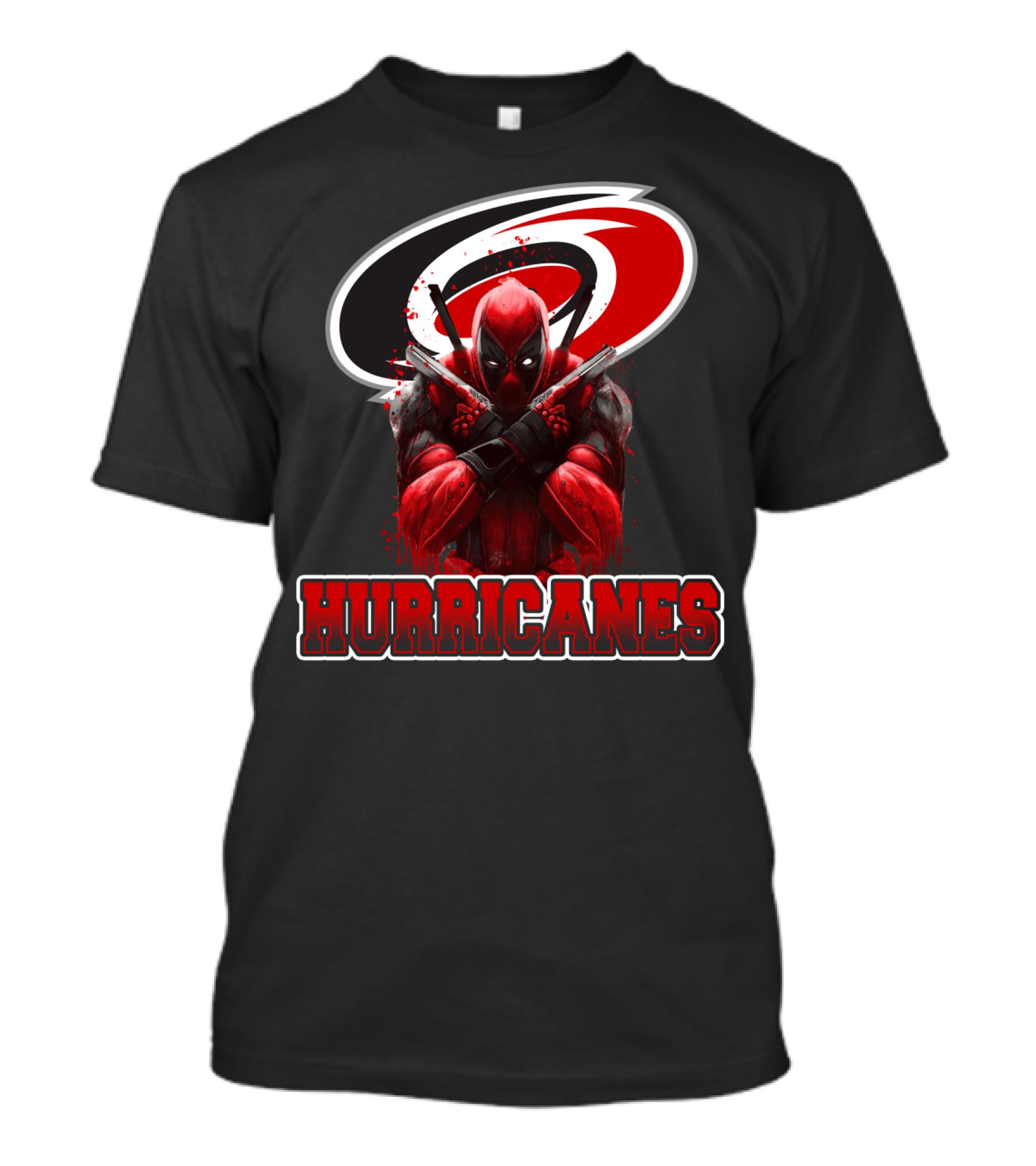 Carolina Hurricanes Deadpool Mashup Fans T-Shirt