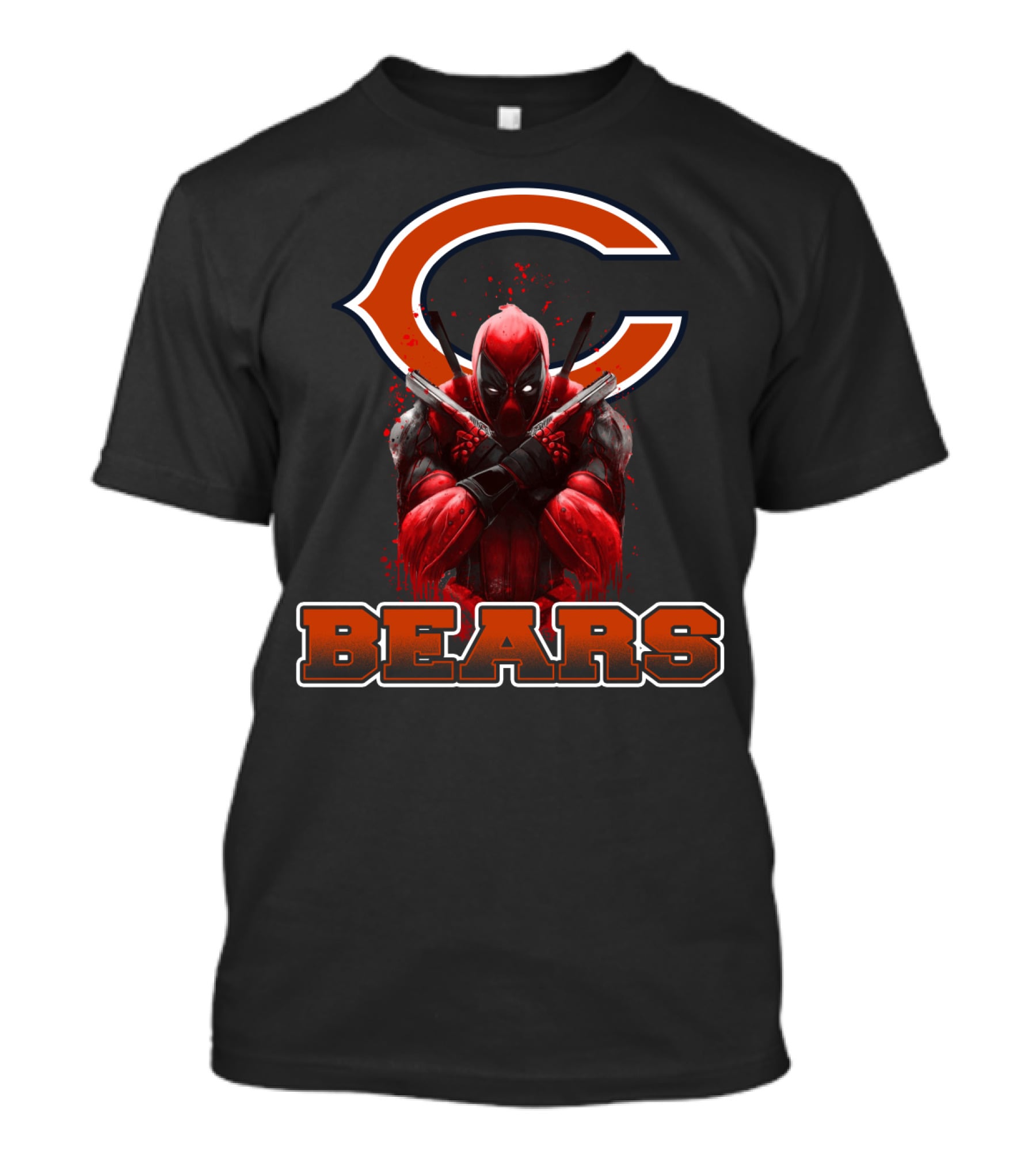 Chicago Bears Deadpool Crossover Fan Favorite T-Shirt