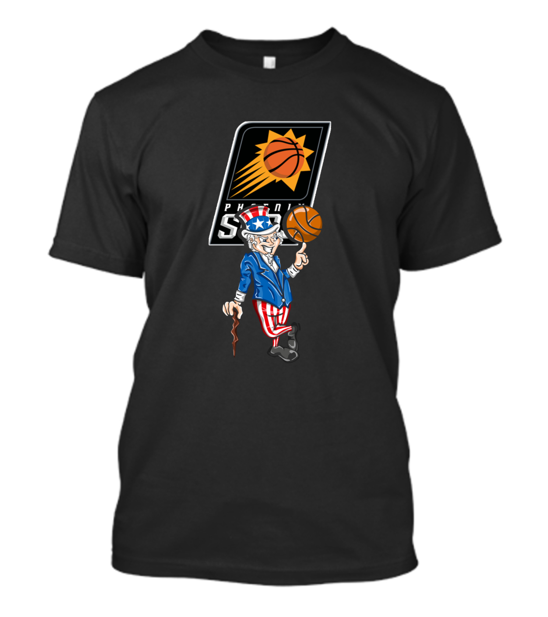 Phoenix Suns Uncle Sam 4Th July Basketball Celebration T-Shirt