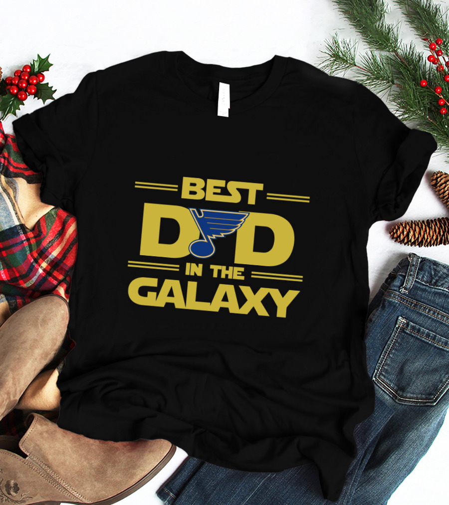 Best Dad In The Galaxy St. Louis Blues T-Shirt