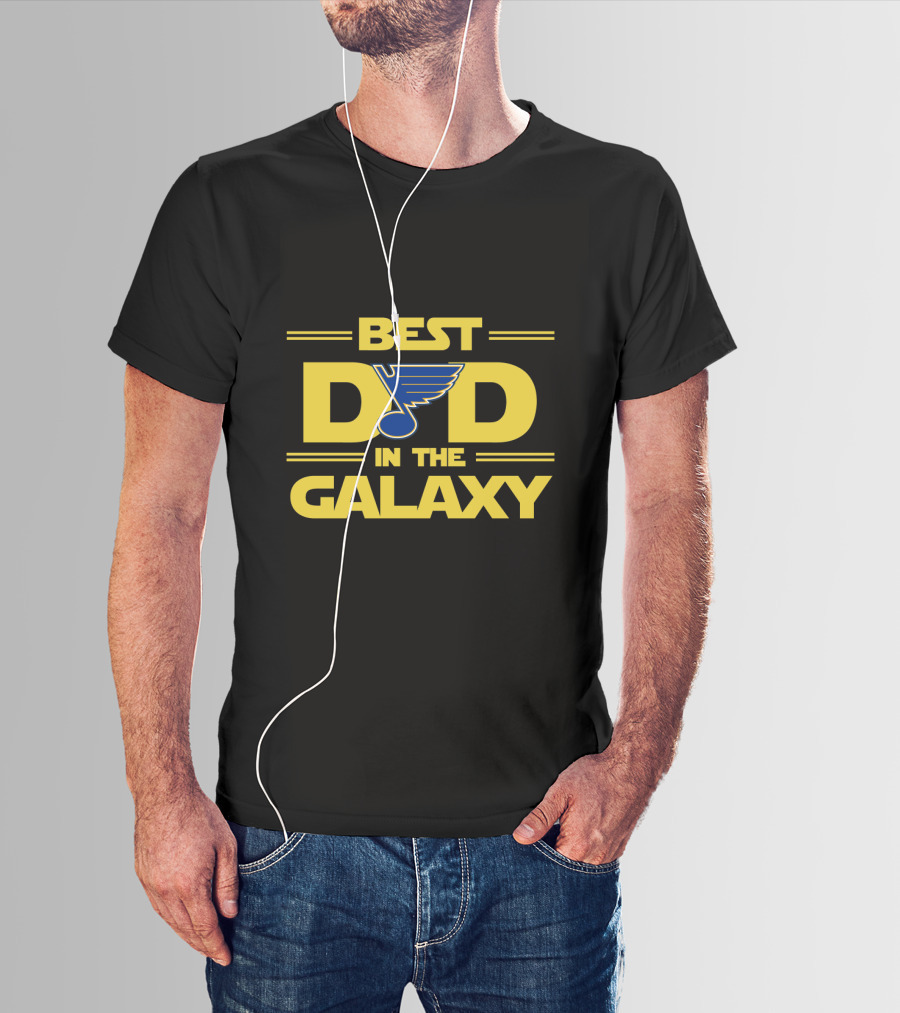 Best Dad In The Galaxy St. Louis Blues T-Shirt