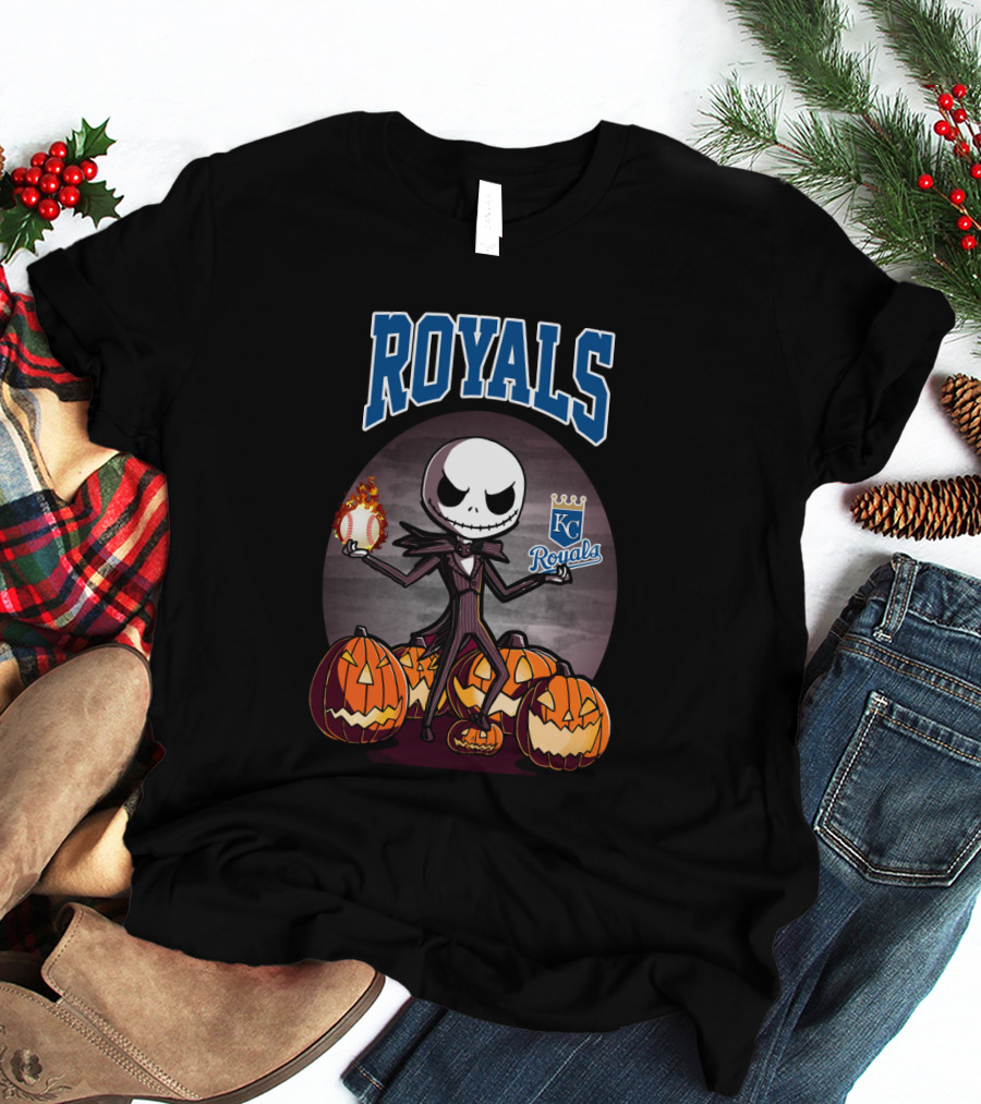 Royals Jack Skellington Halloween Kansas City Royals T-Shirt