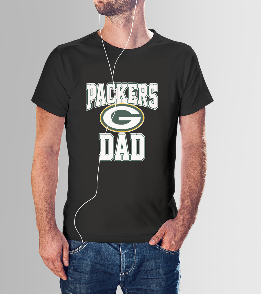 Packers Dad Green Bay Father's Day T-Shirt